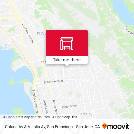 Colusa Av & Visalia Av map