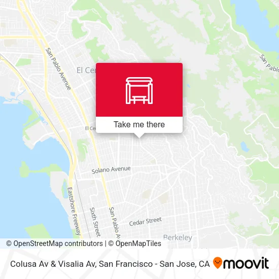Colusa Av & Visalia Av map