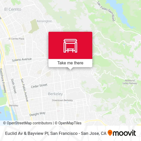 Euclid Av & Bayview Pl map