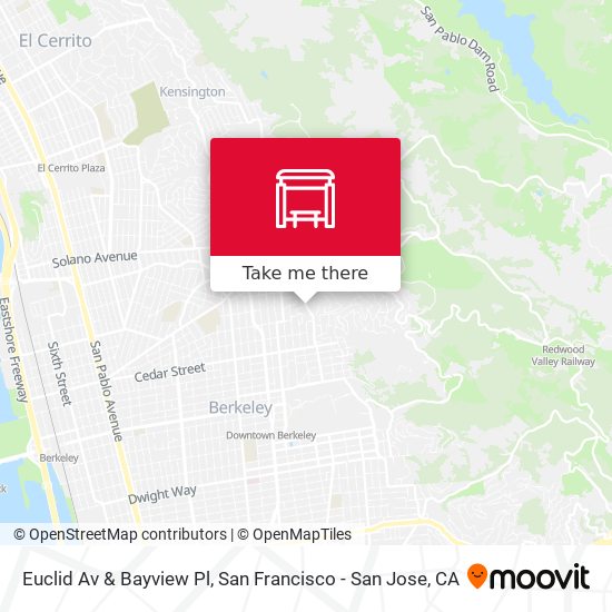 Euclid Av & Bayview Pl map