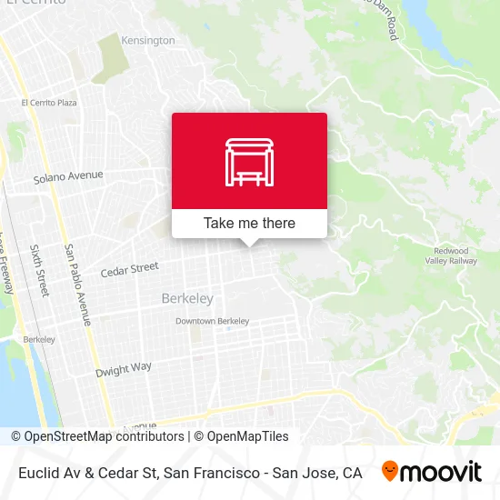 Euclid Av & Cedar St map