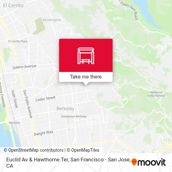 Euclid Av & Hawthorne Ter map