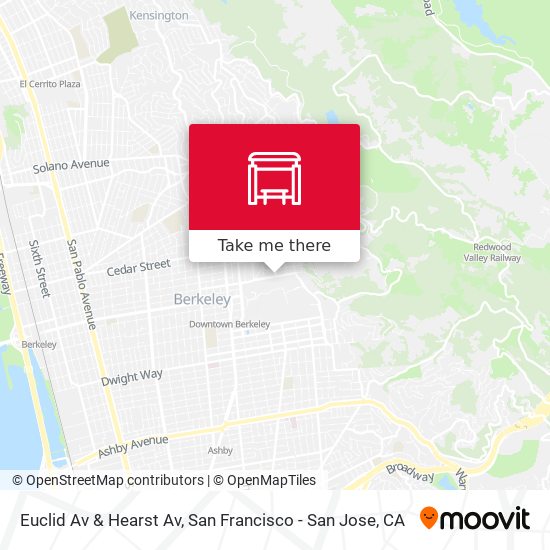 Mapa de Euclid Av & Hearst Av