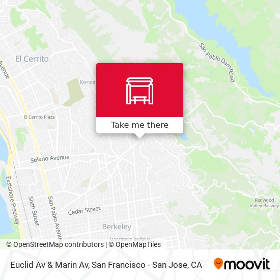 Mapa de Euclid Av & Marin Av