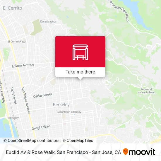 Mapa de Euclid Av & Rose Walk