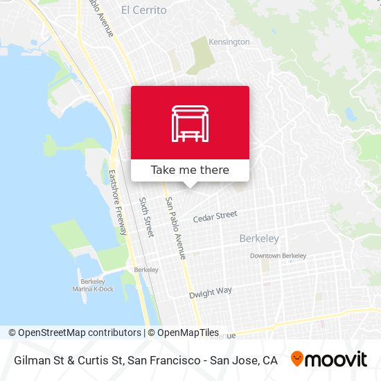 Gilman St & Curtis St map