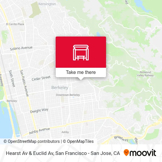 Mapa de Hearst Av & Euclid Av