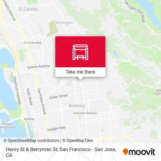 Henry St & Berryman St map