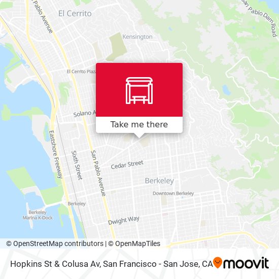 Mapa de Hopkins St & Colusa Av