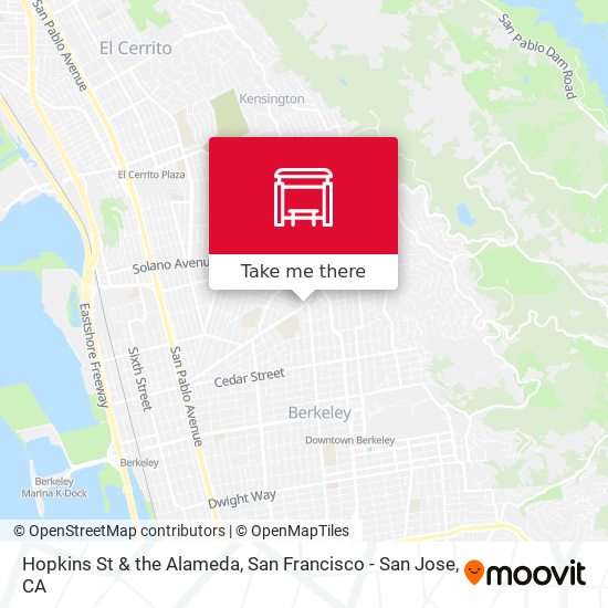 Mapa de Hopkins St & the Alameda