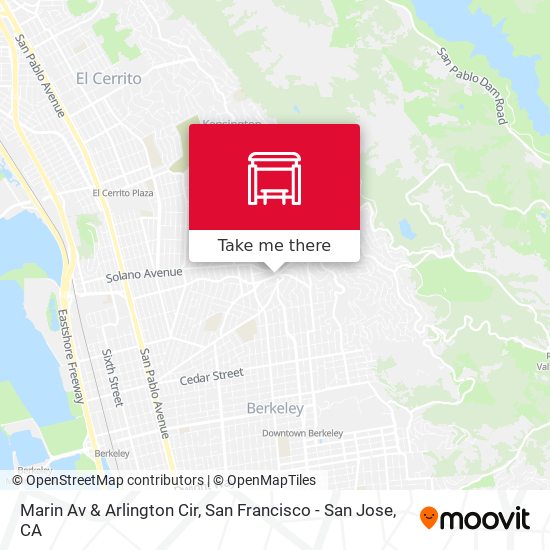 Marin Av & Arlington Cir map