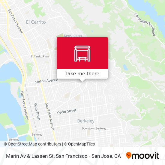 Marin Av & Lassen St map