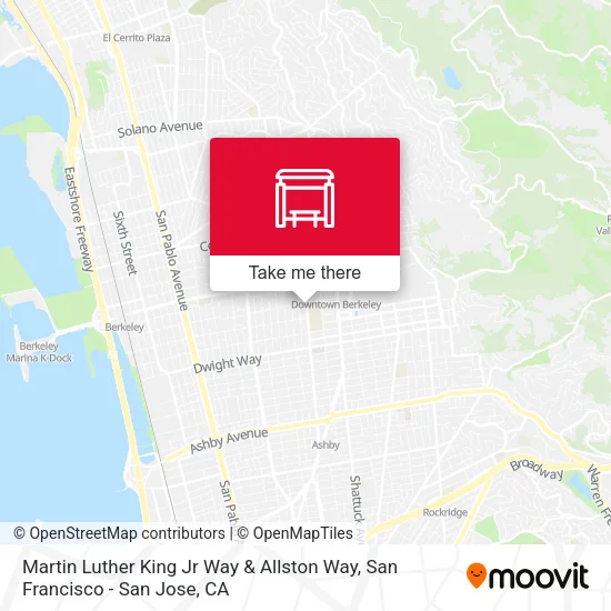 Martin Luther King Jr Way & Allston Way map