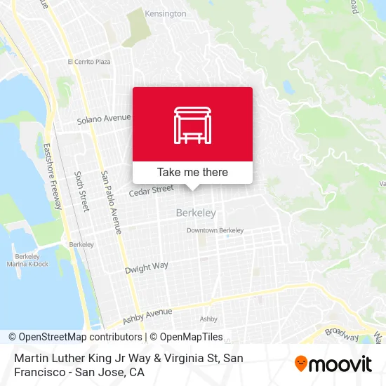 Martin Luther King Jr Way & Virginia St map
