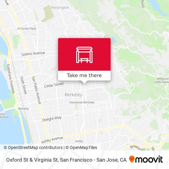 Oxford St & Virginia St map