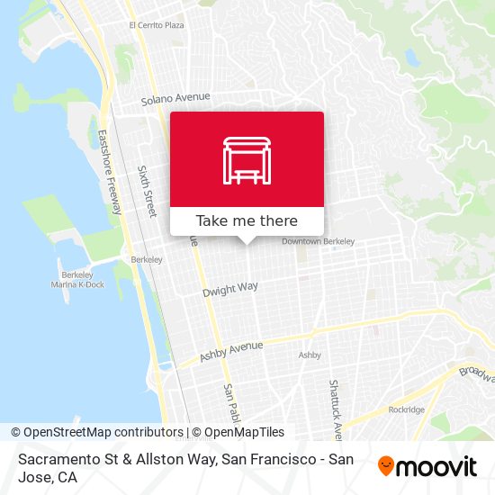 Sacramento St & Allston Way map