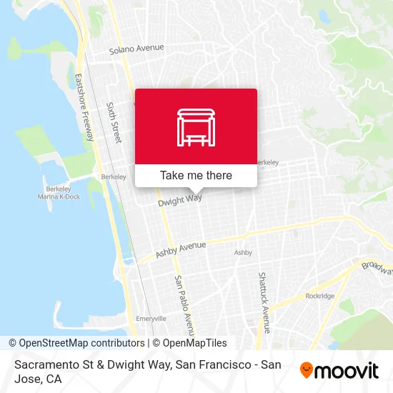 Sacramento St & Dwight Way map