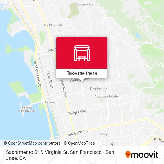 Sacramento St & Virginia St map