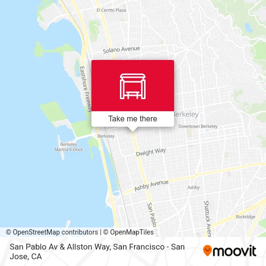 Mapa de San Pablo Av & Allston Way