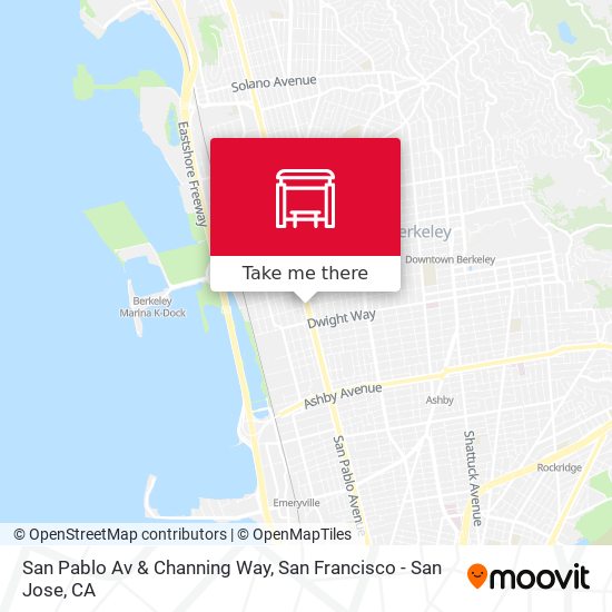 San Pablo Av & Channing Way map