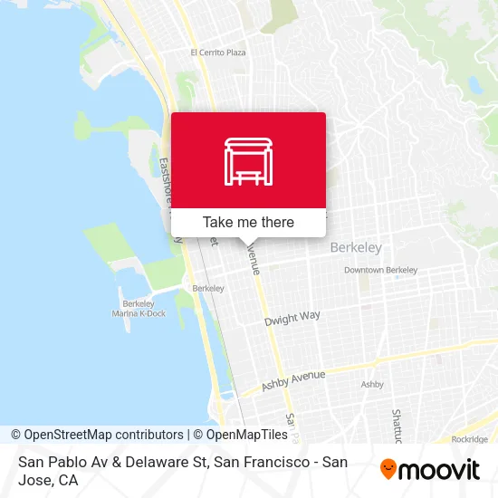 Mapa de San Pablo Av & Delaware St