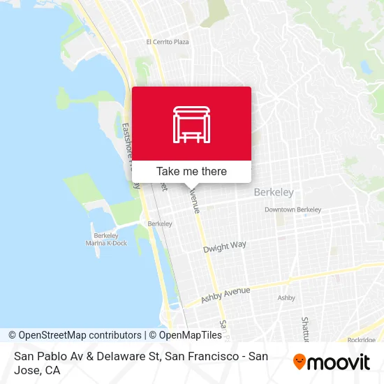 Mapa de San Pablo Av & Delaware St