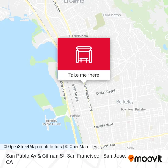 San Pablo Av & Gilman St map