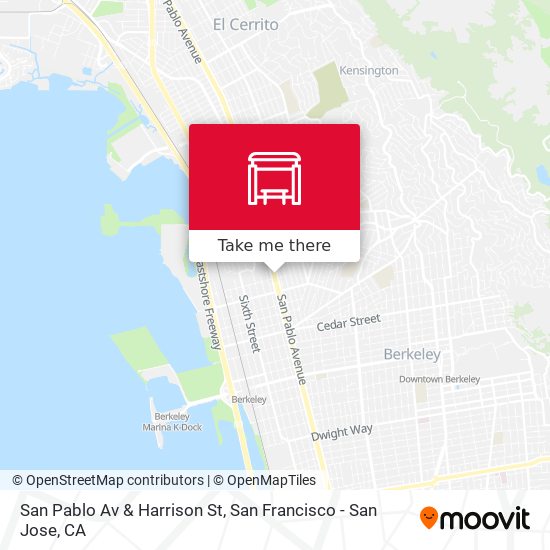 Mapa de San Pablo Av & Harrison St