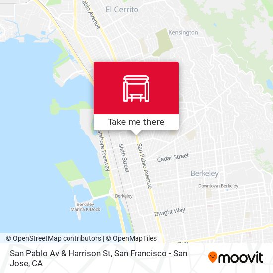 San Pablo Av & Harrison St map
