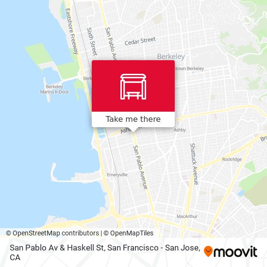 San Pablo Av & Haskell St map