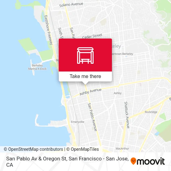 Mapa de San Pablo Av & Oregon St