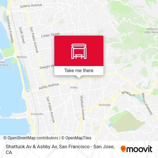 Mapa de Shattuck Av & Ashby Av