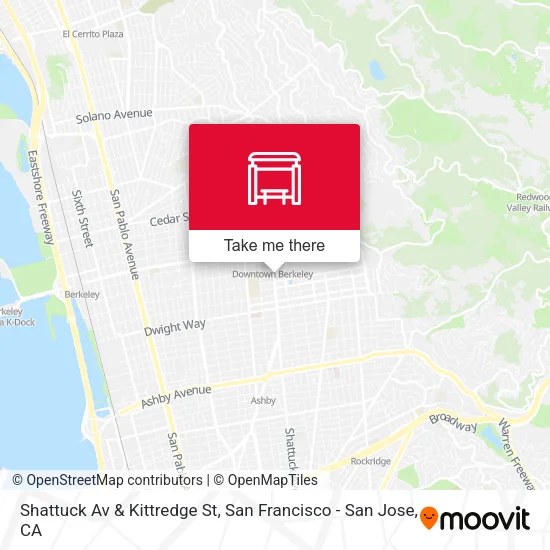 Mapa de Shattuck Av & Kittredge St