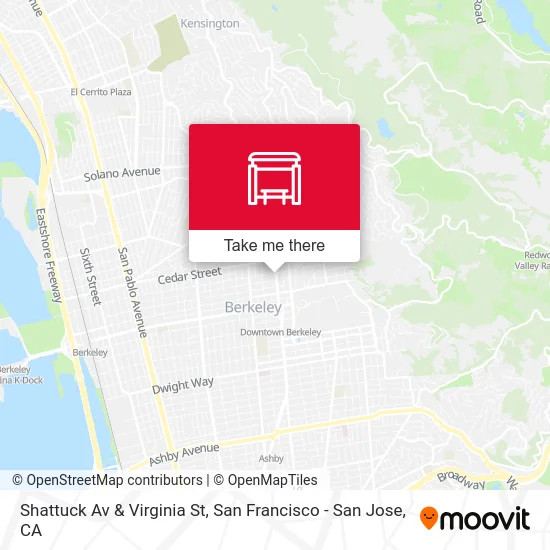 Shattuck Av & Virginia St map