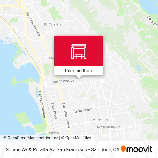 Solano Av & Peralta Av map
