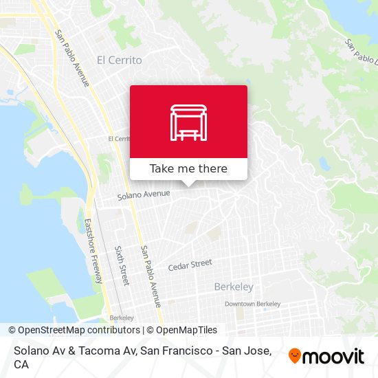 Solano Av & Tacoma Av map