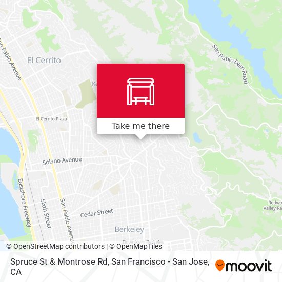 Spruce St & Montrose Rd map