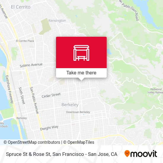 Mapa de Spruce St & Rose St