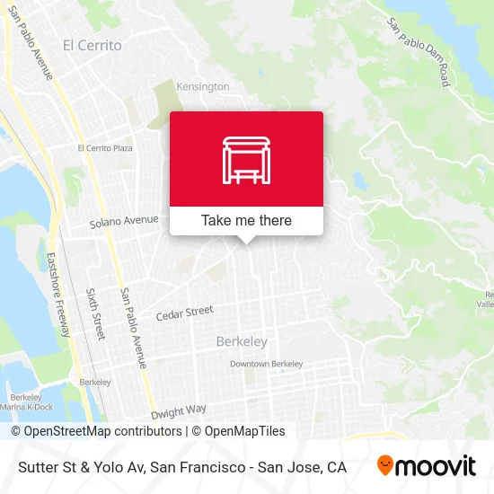 Sutter St & Yolo Av map