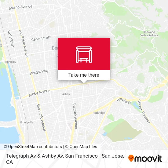 Mapa de Telegraph Av & Ashby Av