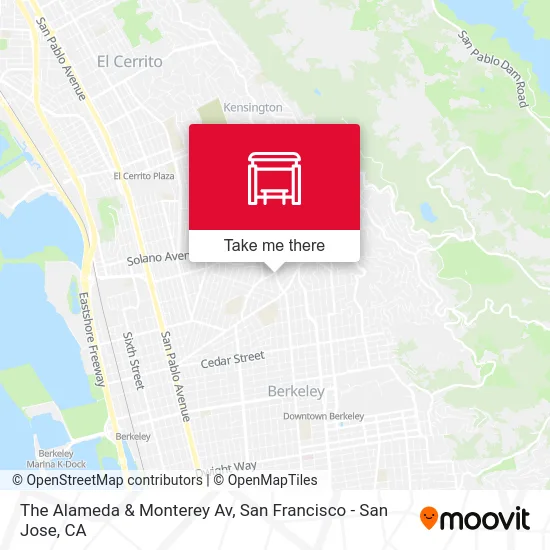 The Alameda & Monterey Av map
