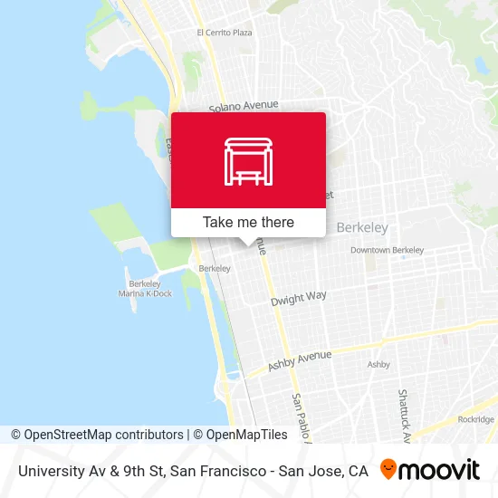 University Av & 9th St map