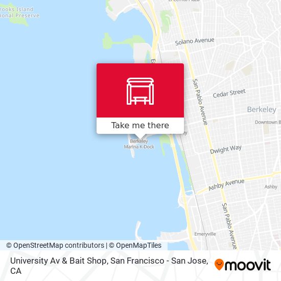 Mapa de University Av & Bait Shop