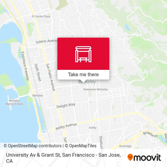 University Av & Grant St map