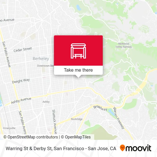 Warring St & Derby St map