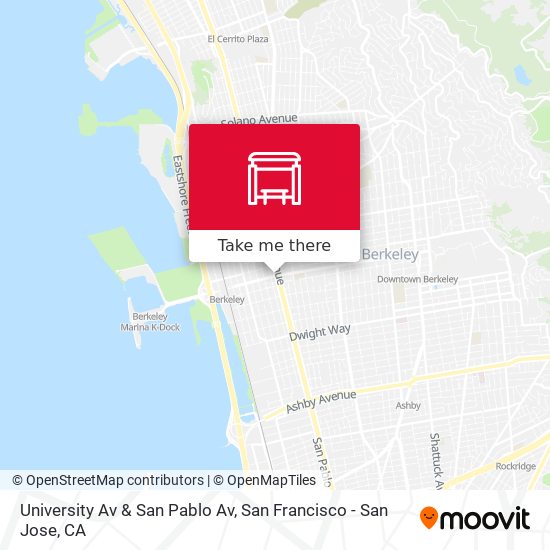 Mapa de University Av & San Pablo Av