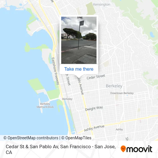 Mapa de Cedar St & San Pablo Av
