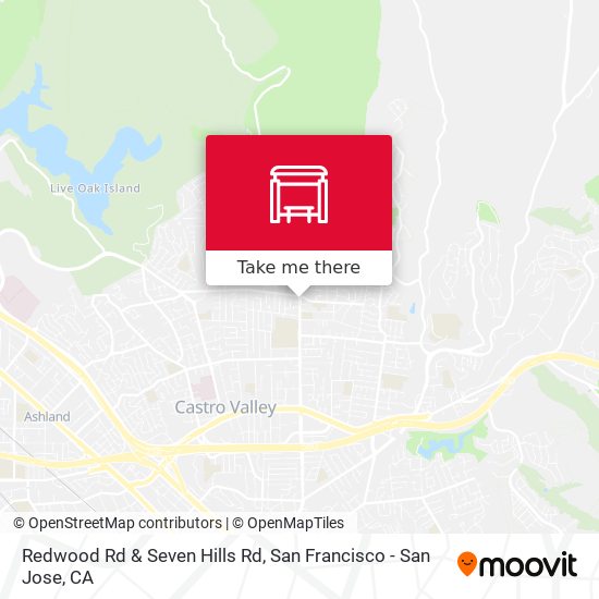 Redwood Rd & Seven Hills Rd map