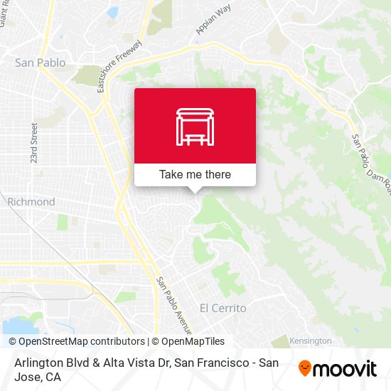 Arlington Blvd & Alta Vista Dr map