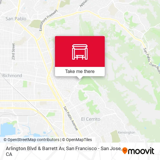 Arlington Blvd & Barrett Av map